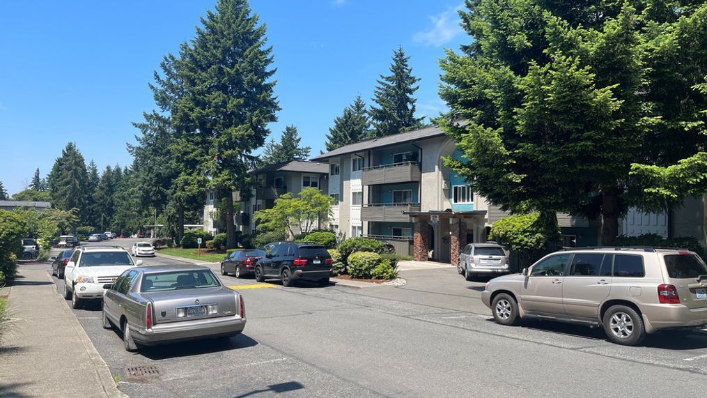 Two teenage boys overdosed from a fentanyl-laced vape pen at this Bellevue apartment complex on the morning of June 20, 2023. (KOMO)