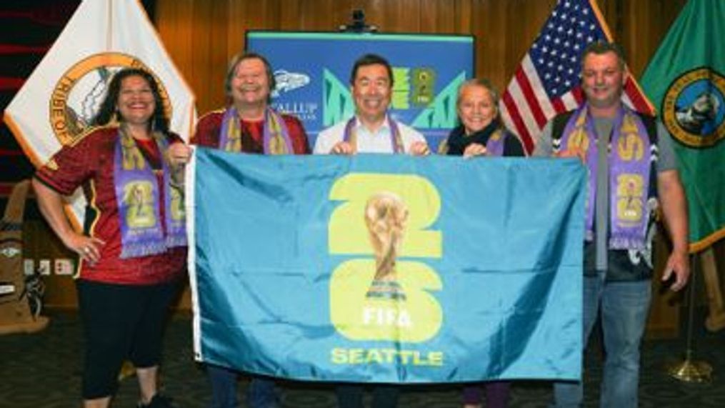 The Puyallup Tribe of Indians became the first official cultural sponsor of the Seattle 2026 World Cup organizing committee on June 20, 2023. FIFA called the news a historic commitment from indigenous peoples. (Photo: FIFA World Cup)