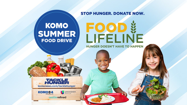 KOMO News is teaming up with Food Lifeline to help tackle summer hunger. You can help put food on the table for those in need by making a donation or by volunteering at the Food Lifeline Hunger Solution Center. (KOMO News)